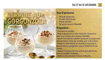 Verrine au gorgonzola