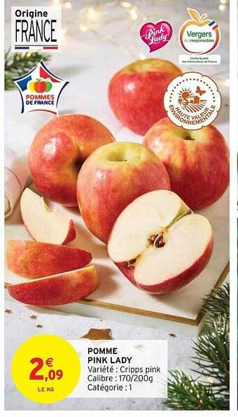 Intermarché Pomme pink lady offre