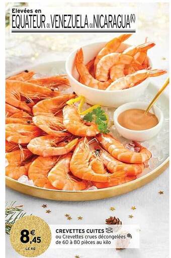 Intermarché Crevettes cuites offre