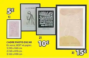 JYSK Cadre photo oscar offre