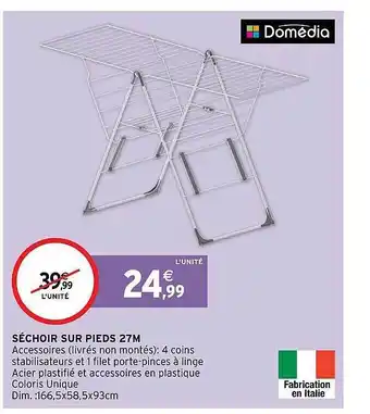 Intermarché Hyper Séchoir sur pieds 27m domédia offre