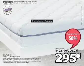 JYSK Matelas à ressorts plus s30 dreamzone offre