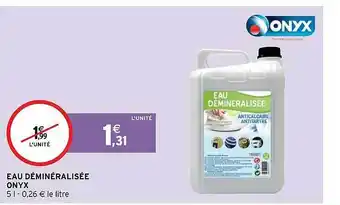 Intermarché Hyper Eau déminéralisée onyx offre