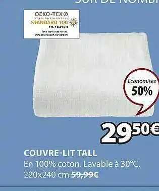 JYSK Couvre-lit tall offre