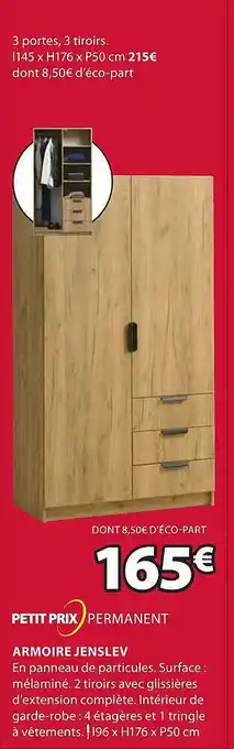 JYSK Armoire jenslev offre