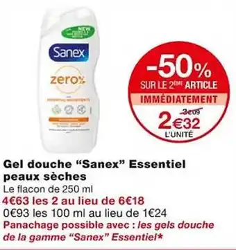 Monoprix Gel douche offre