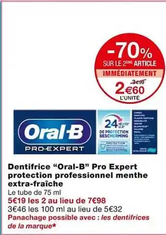 Monoprix Dentifrice offre