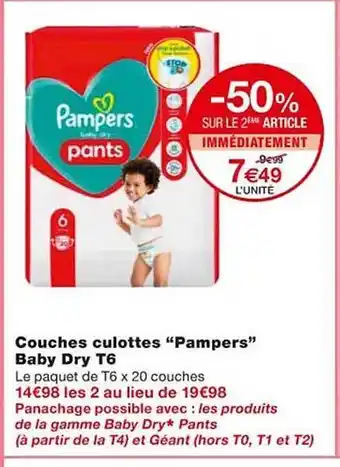 Monoprix Couches culottes offre