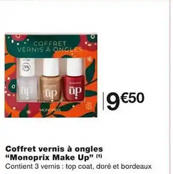 Monoprix Coffret vernis à ongles offre
