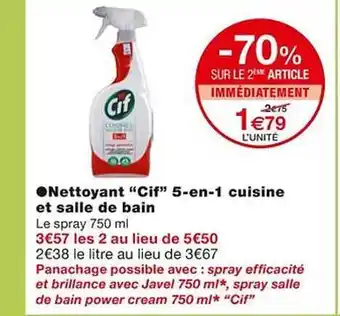 Monoprix Nettoyant offre