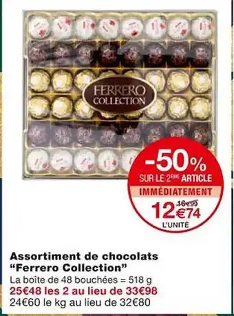 Monoprix Assortiment de chocolats offre