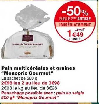 Pain multicéréales et graines