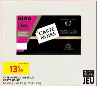 Intermarché Contact Café moulu classique carte noire offre