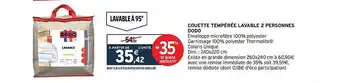 Intermarché Couette tempérée lavable 2 personnes dodo offre