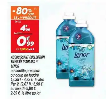 Netto Adoucissant collection envolée d'air 45d lenor offre