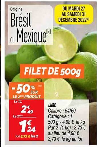 Netto Lime offre