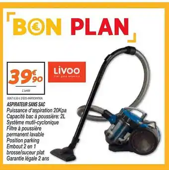 Netto Aspirateur sans sac livoo offre
