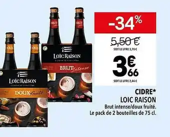Cidre loĂŻc raison