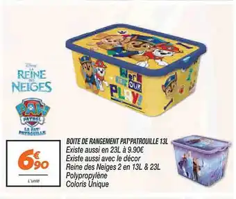 Netto Boîte de rangement pat'patrouille 13l offre