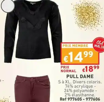 Trafic Pull dame offre