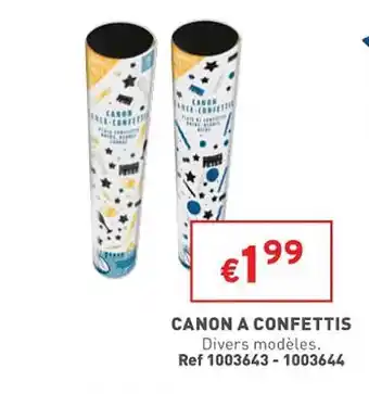 Trafic Canon à confettis offre