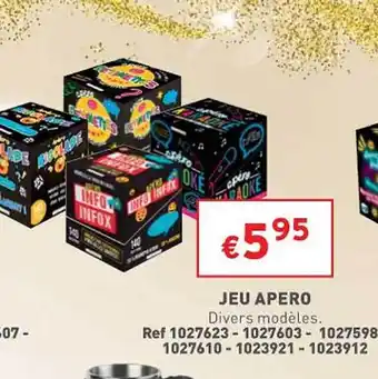 Trafic Jeu apéro offre