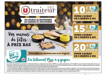 U Express U traiteur offre