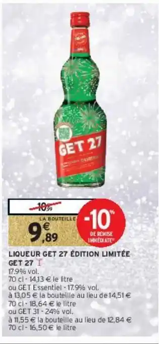 Liqueur get 27 édition limitée get 27 ∆