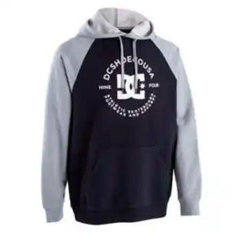 Decathlon Sweat shirt a capuche homme et femme dc shoes nova raglan noir et gris offre