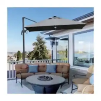 E.Leclerc Brico Parasol carré déporté craig carré à led gris offre