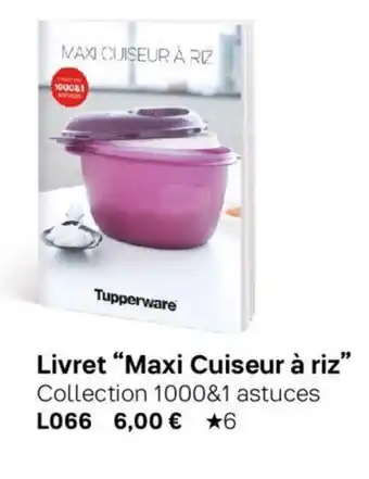 Livret "Maxi Cuiseur à riz"