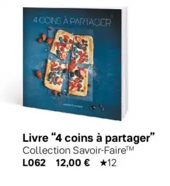 Livre "4 coins à partager"