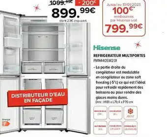 Gitem Réfrigérateur multiportes hisense offre