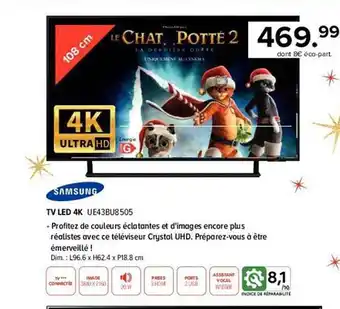 Gitem Tv led 4k samsung offre