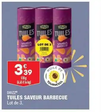 ALDI Tuiles saveur barbecue drizz offre