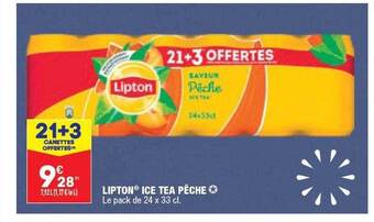 ALDI Lipton ice tea pêche offre