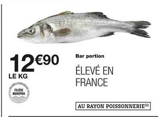 Monoprix Bar portion offre