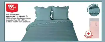 ALDI Parure de lit satinée home création living offre