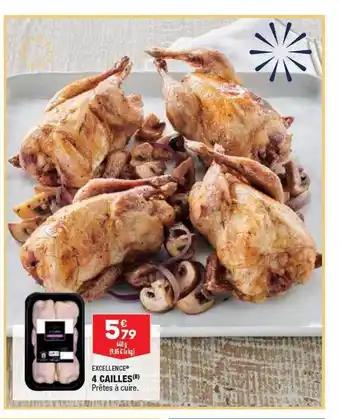 ALDI 4 cailles excellence offre