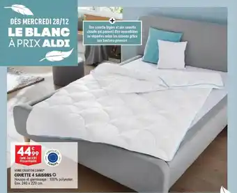 ALDI Couette 4 saisons home création living offre