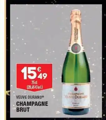 ALDI Champagne brut veuve durand offre