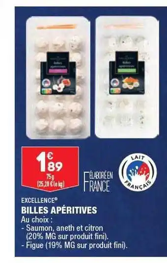 ALDI Billes apéritives excellence offre
