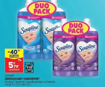 ALDI Adoucissant concentré soupline offre