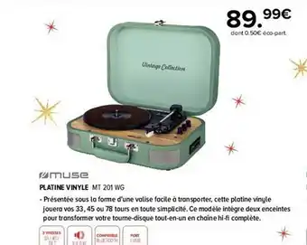 Platine vinyle muse