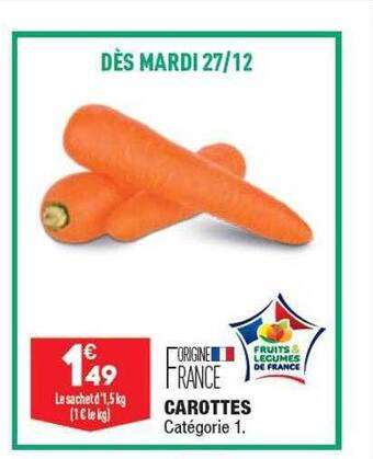 ALDI Carottes offre
