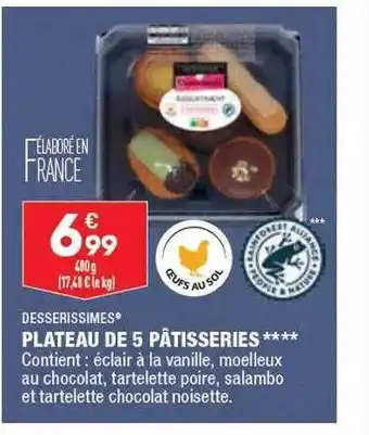 ALDI Plateau de 5 pâtisseries desserissimes offre