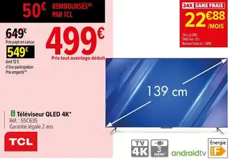 Carrefour Téléviseur QLED 4K offre