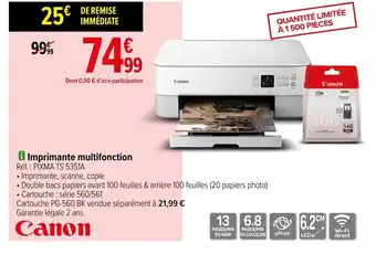 Carrefour Canon Imprimante Multifonction offre