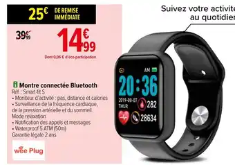 Carrefour Montre Connectée Bluetooth offre