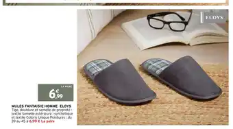 Intermarché Mules Fantaisie Homme Eldys offre